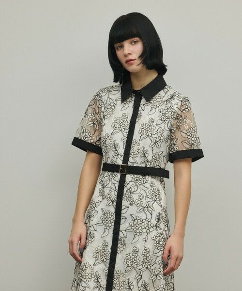 GRACE CONTINENTAL / グレースコンチネンタル ロング・マキシ丈ワンピース | フラワーコード刺繍ワンピース | 詳細9