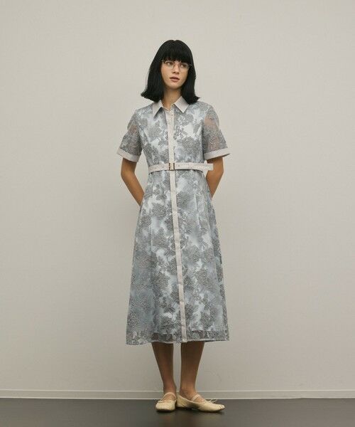 GRACE CONTINENTAL / グレースコンチネンタル ロング・マキシ丈ワンピース | フラワーコード刺繍ワンピース | 詳細9