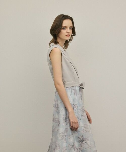 GRACE CONTINENTAL / グレースコンチネンタル ドレス | カシュクールフラワープリントワンピース | 詳細8