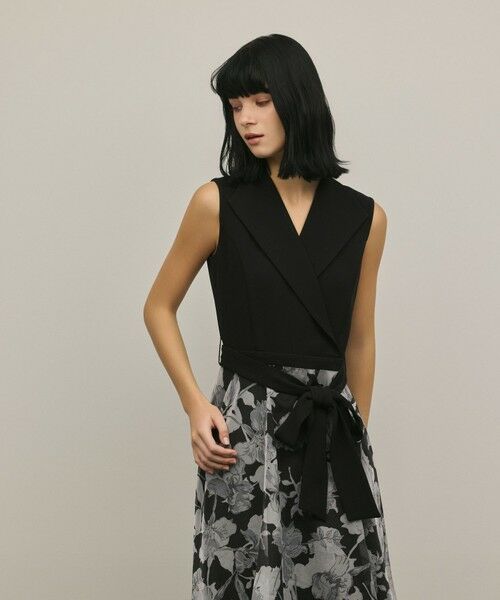 GRACE CONTINENTAL / グレースコンチネンタル ドレス | カシュクールフラワープリントワンピース | 詳細13