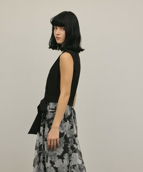 GRACE CONTINENTAL / グレースコンチネンタル ドレス | カシュクールフラワープリントワンピース | 詳細14