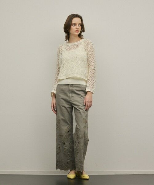 GRACE CONTINENTAL / グレースコンチネンタル その他トップス | レースフレアスリーブトップ | 詳細1