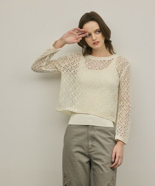 GRACE CONTINENTAL / グレースコンチネンタル その他トップス | レースフレアスリーブトップ | 詳細5