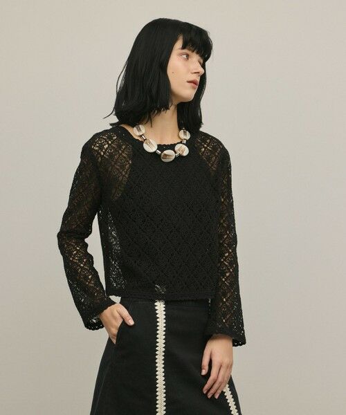 GRACE CONTINENTAL / グレースコンチネンタル その他トップス | レースフレアスリーブトップ | 詳細13