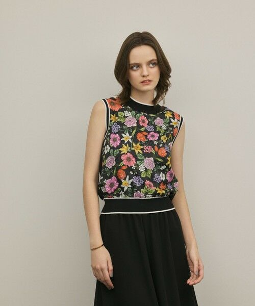 GRACE CONTINENTAL / グレースコンチネンタル その他トップス | フラワープリントニットトップ | 詳細12