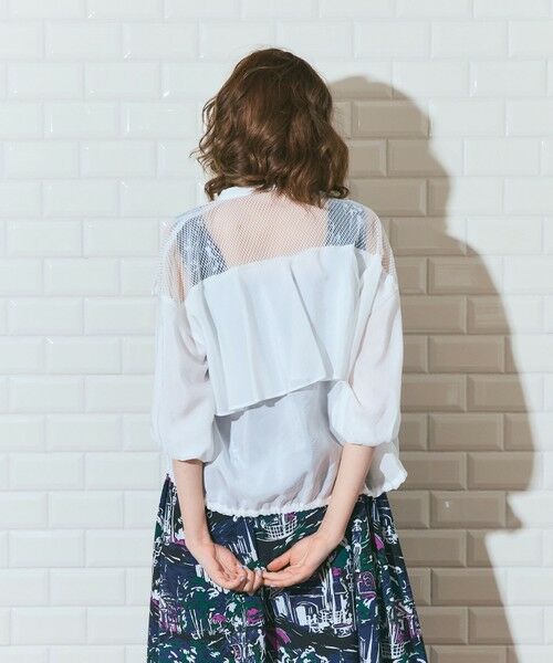 GRACE CONTINENTAL / グレースコンチネンタル ブルゾン | メッシュコンビシアーブルゾン | 詳細2