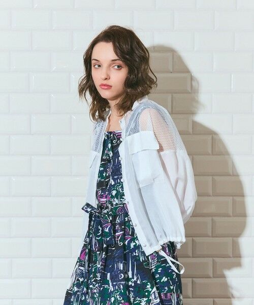 GRACE CONTINENTAL / グレースコンチネンタル ブルゾン | メッシュコンビシアーブルゾン | 詳細3