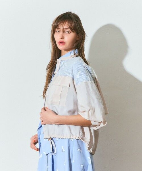 GRACE CONTINENTAL / グレースコンチネンタル ブルゾン | メッシュコンビシアーブルゾン | 詳細5