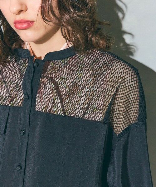 GRACE CONTINENTAL / グレースコンチネンタル ブルゾン | メッシュコンビシアーブルゾン | 詳細10