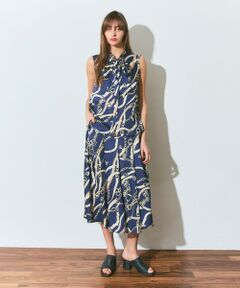 GRACE CONTINENTAL / グレースコンチネンタル ミニ・ひざ丈スカート | チェーンプリントタックキュロット