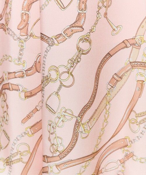 GRACE CONTINENTAL / グレースコンチネンタル ミニ・ひざ丈スカート | チェーンプリントタックキュロット | 詳細5