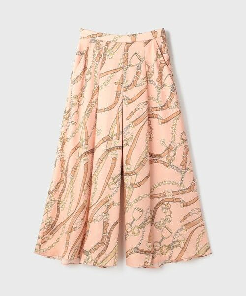 GRACE CONTINENTAL / グレースコンチネンタル ミニ・ひざ丈スカート | チェーンプリントタックキュロット | 詳細7