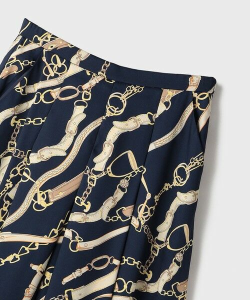 GRACE CONTINENTAL / グレースコンチネンタル ミニ・ひざ丈スカート | チェーンプリントタックキュロット | 詳細16