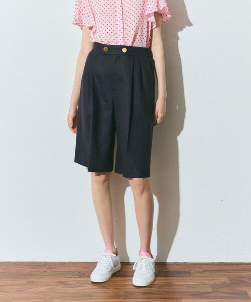 GRACE CONTINENTAL / グレースコンチネンタル その他パンツ | リネンタッチハーフパンツ | 詳細7