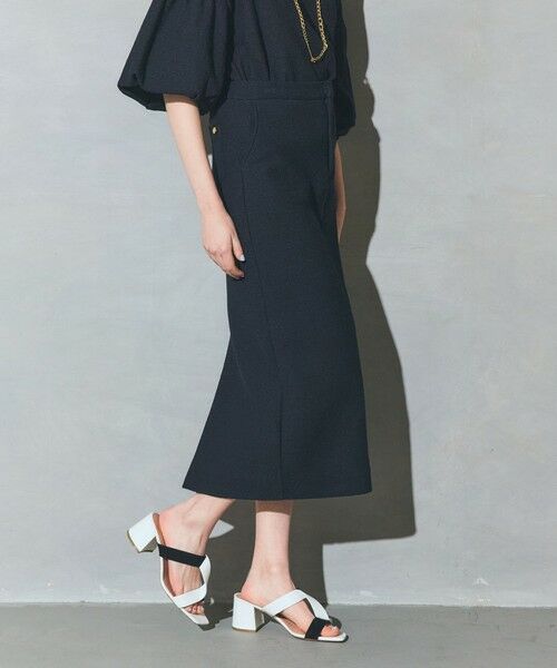 GRACE CONTINENTAL / グレースコンチネンタル ミニ・ひざ丈スカート | ジャージペンシルスカート | 詳細12