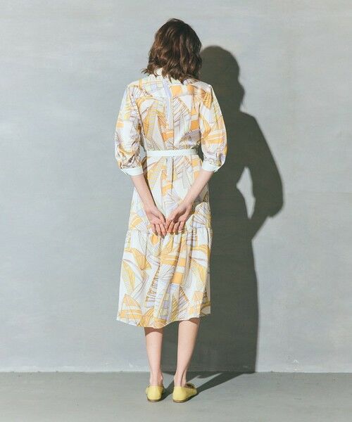 GRACE CONTINENTAL / グレースコンチネンタル ミニ丈・ひざ丈ワンピース | キカヨットプリントワンピース | 詳細2