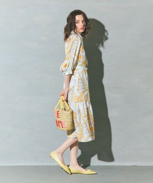 GRACE CONTINENTAL / グレースコンチネンタル ミニ丈・ひざ丈ワンピース | キカヨットプリントワンピース | 詳細3