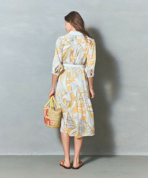 GRACE CONTINENTAL / グレースコンチネンタル ミニ丈・ひざ丈ワンピース | キカヨットプリントワンピース | 詳細5