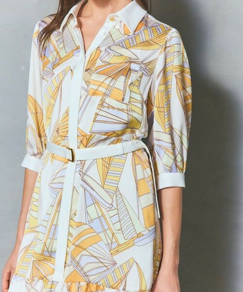 GRACE CONTINENTAL / グレースコンチネンタル ミニ丈・ひざ丈ワンピース | キカヨットプリントワンピース | 詳細6