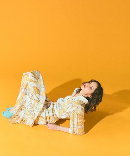 GRACE CONTINENTAL / グレースコンチネンタル ミニ丈・ひざ丈ワンピース | キカヨットプリントワンピース | 詳細7