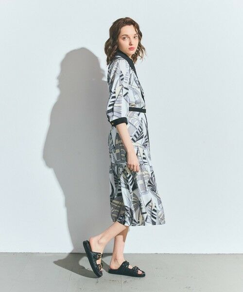 GRACE CONTINENTAL / グレースコンチネンタル ミニ丈・ひざ丈ワンピース | キカヨットプリントワンピース | 詳細11