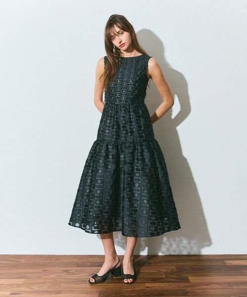 GRACE CONTINENTAL / グレースコンチネンタル ドレス | キカドットジャガードドレス | 詳細7