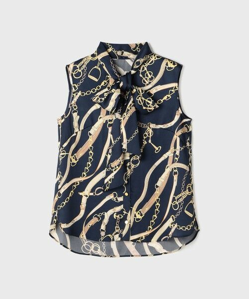 GRACE CONTINENTAL / グレースコンチネンタル シャツ・ブラウス | チェーンプリントボウタイブラウス | 詳細17