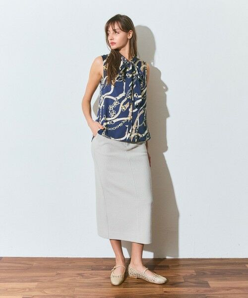 GRACE CONTINENTAL / グレースコンチネンタル シャツ・ブラウス | チェーンプリントボウタイブラウス | 詳細7