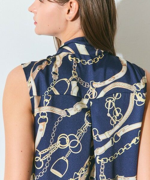 GRACE CONTINENTAL / グレースコンチネンタル シャツ・ブラウス | チェーンプリントボウタイブラウス | 詳細9