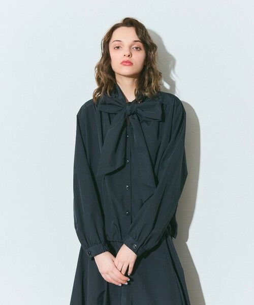 GRACE CONTINENTAL / グレースコンチネンタル ブルゾン | ボウタイシャツブルゾン（ブラック）