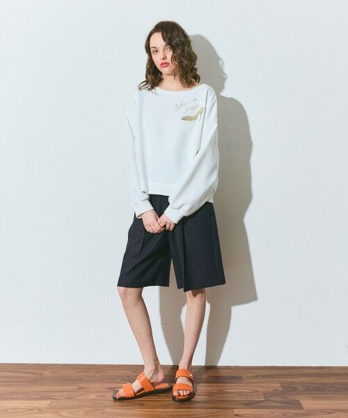 GRACE CONTINENTAL / グレースコンチネンタル カットソー | モチーフ刺繍スウェットトップ | 詳細3