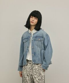 GRACE CONTINENTAL / グレースコンチネンタル テーラードジャケット | ペプラムデニムジャケット