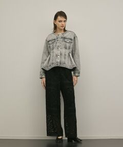 GRACE CONTINENTAL / グレースコンチネンタル テーラードジャケット | ペプラムデニムジャケット