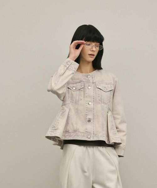 GRACE CONTINENTAL / グレースコンチネンタル テーラードジャケット | ペプラムデニムジャケット | 詳細6