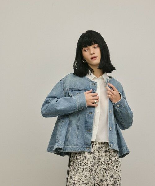 GRACE CONTINENTAL / グレースコンチネンタル テーラードジャケット | ペプラムデニムジャケット | 詳細11