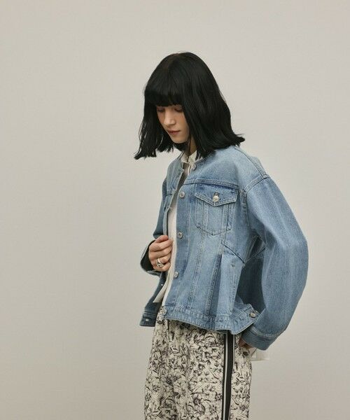 GRACE CONTINENTAL / グレースコンチネンタル テーラードジャケット | ペプラムデニムジャケット | 詳細12