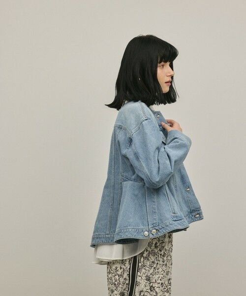 GRACE CONTINENTAL / グレースコンチネンタル テーラードジャケット | ペプラムデニムジャケット | 詳細13