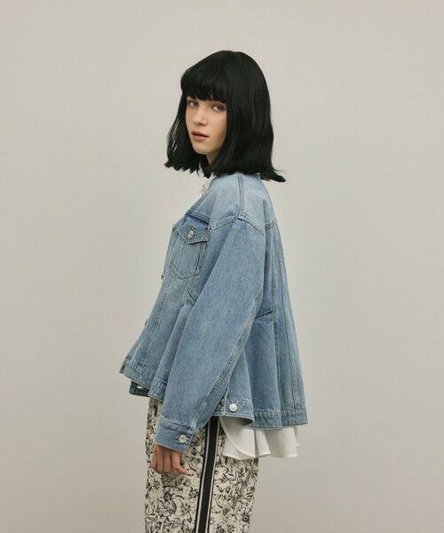 GRACE CONTINENTAL / グレースコンチネンタル テーラードジャケット | ペプラムデニムジャケット | 詳細15