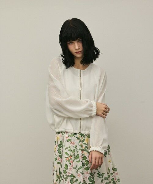 GRACE CONTINENTAL / グレースコンチネンタル ブルゾン | ノーカラーカラミブルゾン | 詳細4