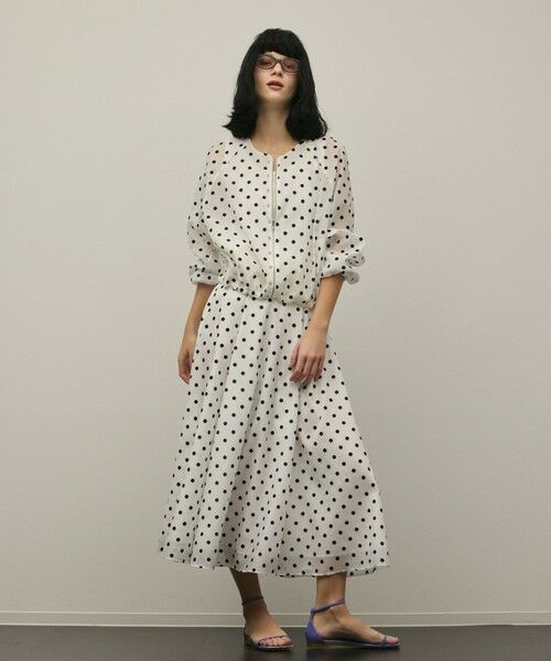 GRACE CONTINENTAL / グレースコンチネンタル ブルゾン | ドットフロッキーブルゾン | 詳細1