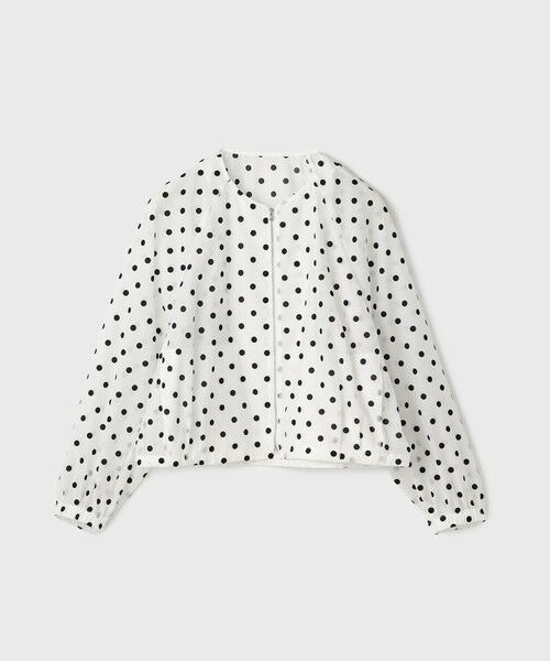 GRACE CONTINENTAL / グレースコンチネンタル ブルゾン | ドットフロッキーブルゾン | 詳細14