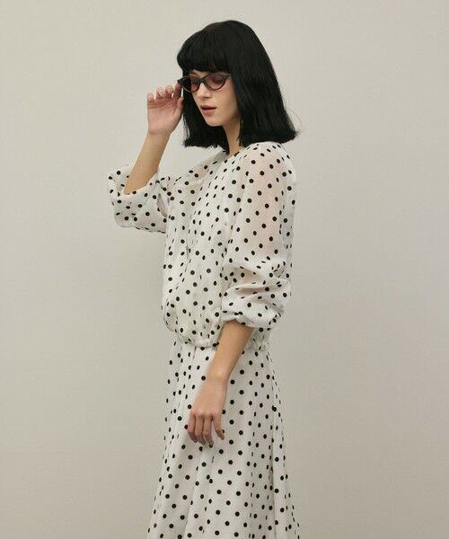 GRACE CONTINENTAL / グレースコンチネンタル ブルゾン | ドットフロッキーブルゾン | 詳細7