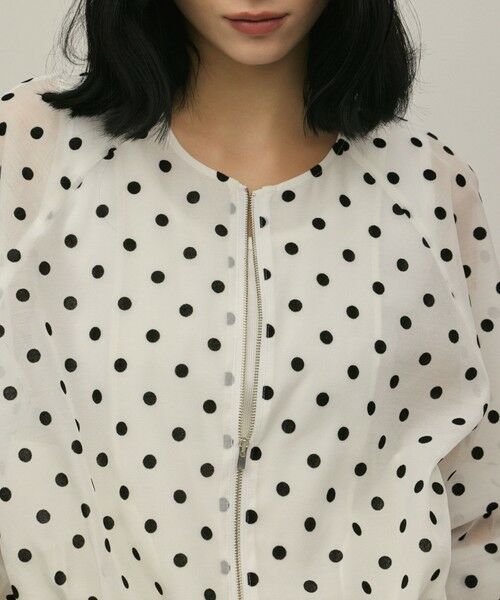 GRACE CONTINENTAL / グレースコンチネンタル ブルゾン | ドットフロッキーブルゾン | 詳細8