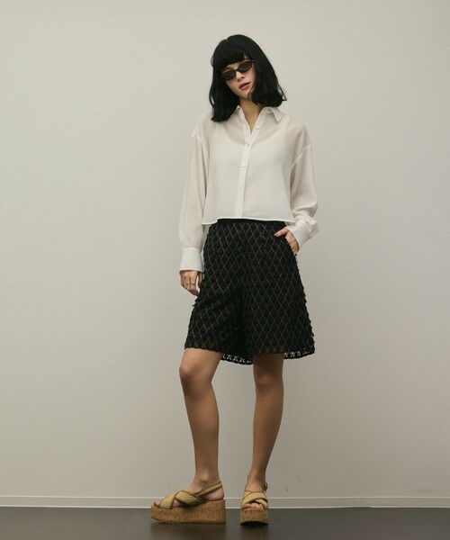 GRACE CONTINENTAL / グレースコンチネンタル その他パンツ | モチーフチュールパンツ | 詳細8