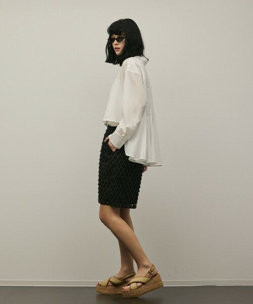 GRACE CONTINENTAL / グレースコンチネンタル その他パンツ | モチーフチュールパンツ | 詳細9