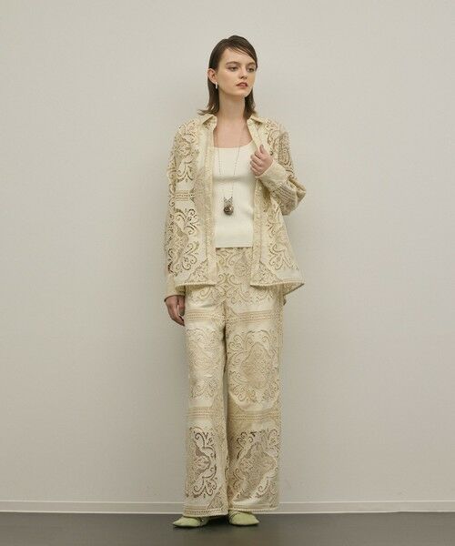 GRACE CONTINENTAL / グレースコンチネンタル その他パンツ | パネル刺繍パンツ | 詳細1