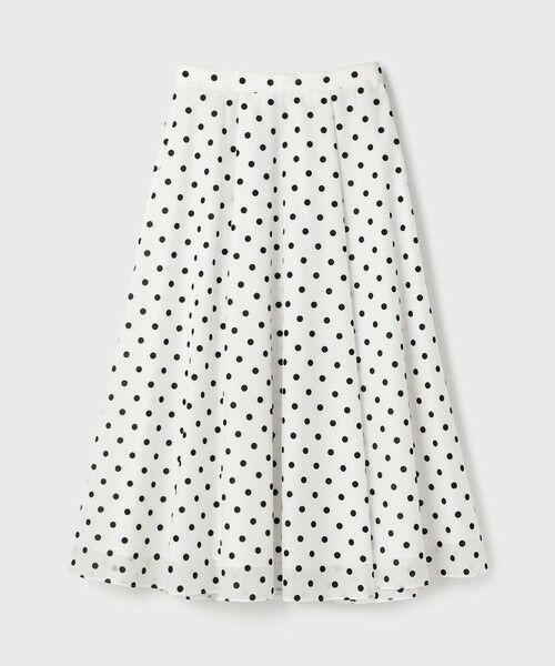 GRACE CONTINENTAL / グレースコンチネンタル ロング・マキシ丈スカート | ドットフロッキータックスカート | 詳細12