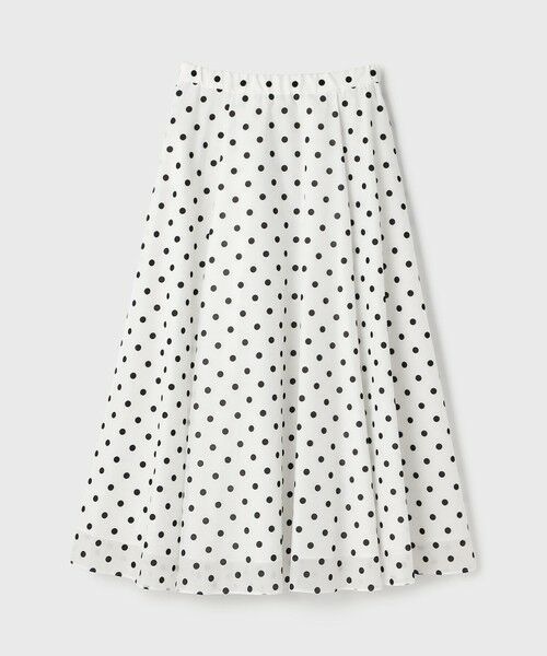 GRACE CONTINENTAL / グレースコンチネンタル ロング・マキシ丈スカート | ドットフロッキータックスカート | 詳細13