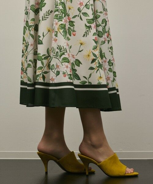 GRACE CONTINENTAL / グレースコンチネンタル ロング・マキシ丈スカート | プリントタックフレアスカート | 詳細11