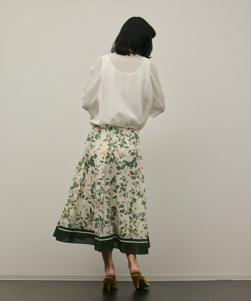 GRACE CONTINENTAL / グレースコンチネンタル ロング・マキシ丈スカート | プリントタックフレアスカート | 詳細3